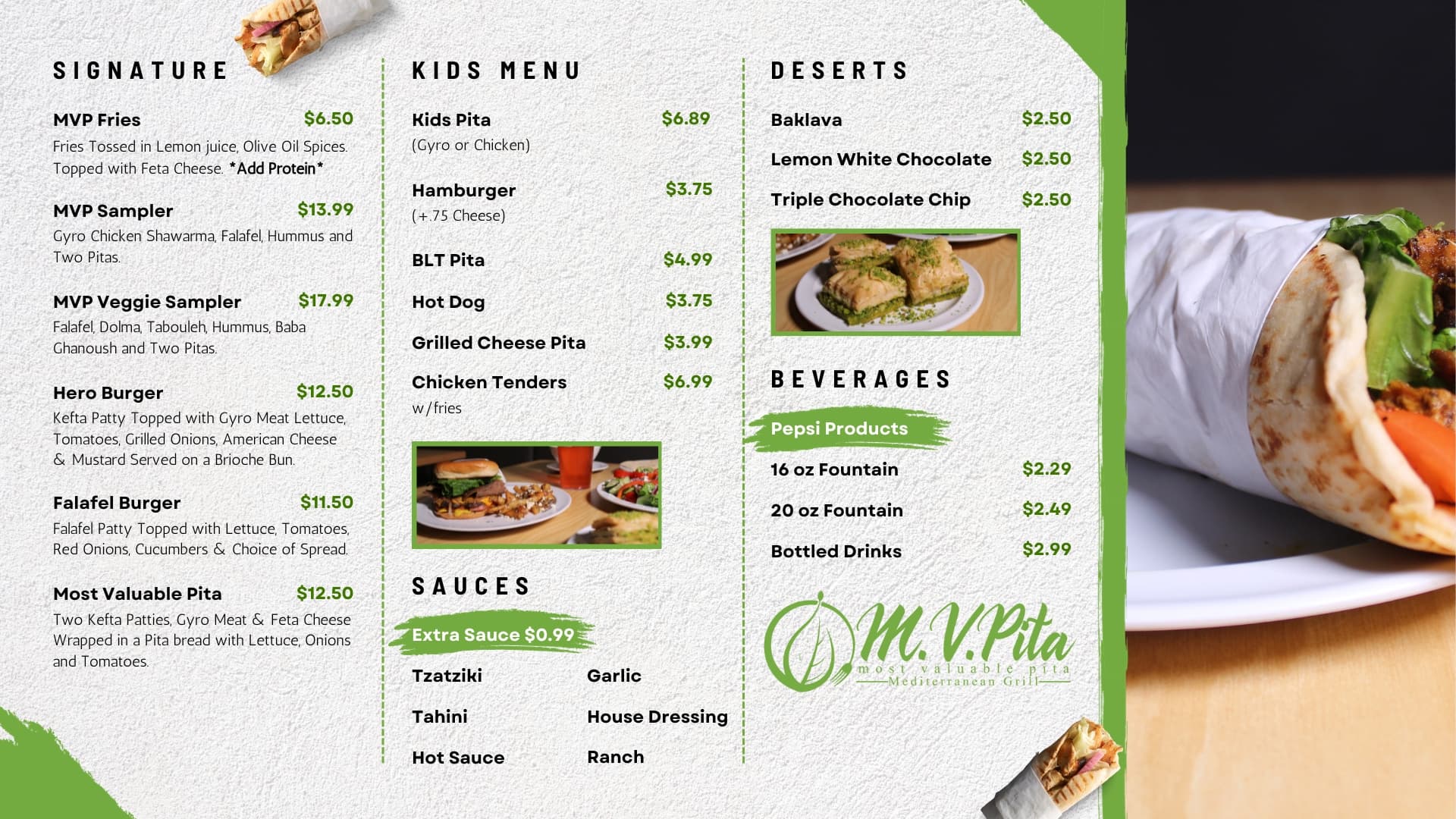 Hospitality campaign design in landscape format